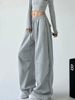 Hot HJK Exclusive Oversized Uncuffed Sweatpants Pants
