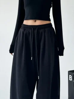 Hot HJK Exclusive Oversized Uncuffed Sweatpants Pants