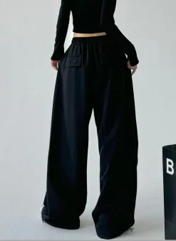Hot HJK Exclusive Oversized Uncuffed Sweatpants Pants