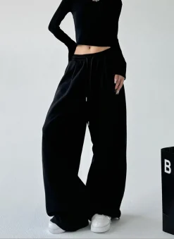 Hot HJK Exclusive Oversized Uncuffed Sweatpants Pants