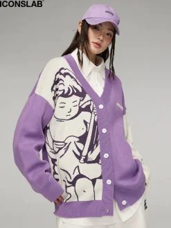Outlet "Singing Angel" Cardigan Sweaters