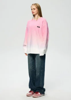 Outlet Soft Gradient Pullover Sweaters