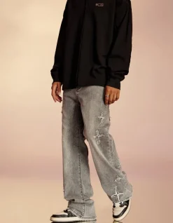 Best Textured Spike Denim Jeans Jeans
