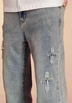 Best Textured Spike Denim Jeans Jeans