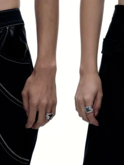Clearance Denim Inlay Ring Accessories