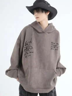 Outlet Oracle Velour Pullover Hoodies