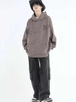 Outlet Oracle Velour Pullover Hoodies