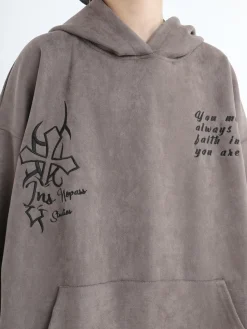 Outlet Oracle Velour Pullover Hoodies