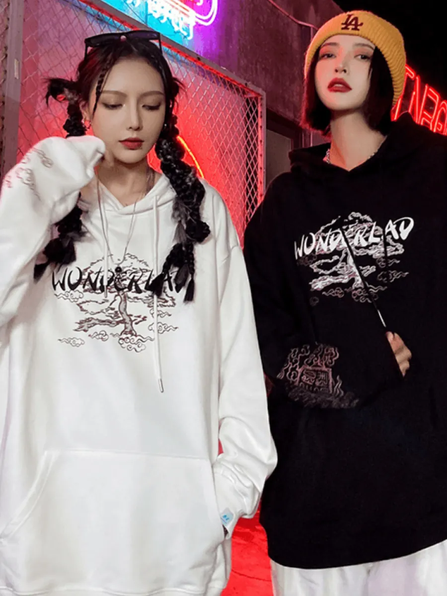 Clearance Japanese Landscape Hoodie Hoodies
