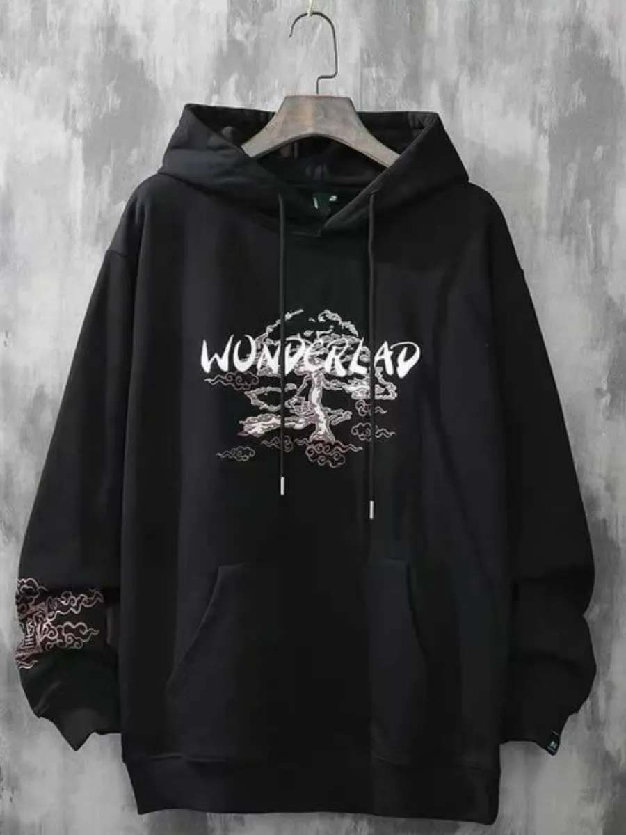 Clearance Japanese Landscape Hoodie Hoodies