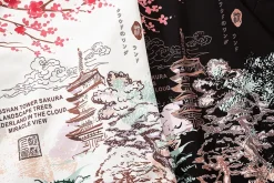 Clearance Japanese Landscape Hoodie Hoodies