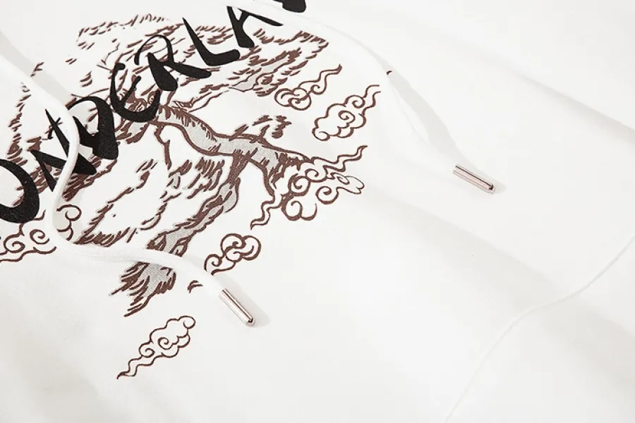 Clearance Japanese Landscape Hoodie Hoodies