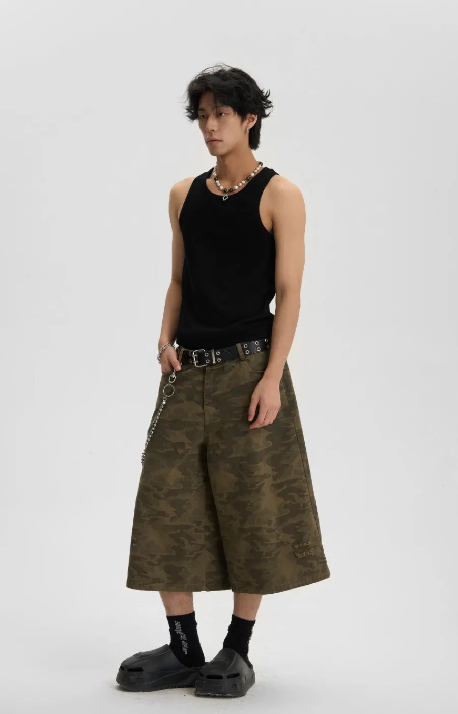 Clearance Camo Capri Cut Shorts Shorts