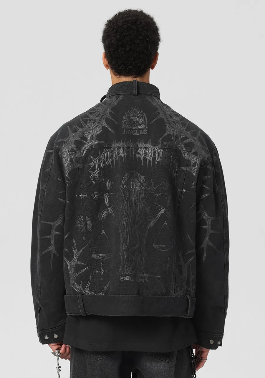 New Embossed Thorn Heavyweight Jacket Jackets