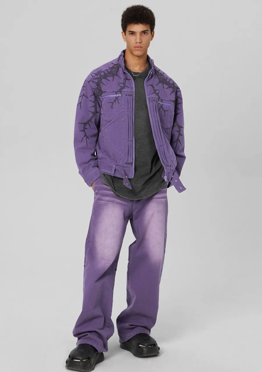New Embossed Thorn Heavyweight Jacket Jackets