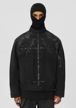 New Embossed Thorn Heavyweight Jacket Jackets