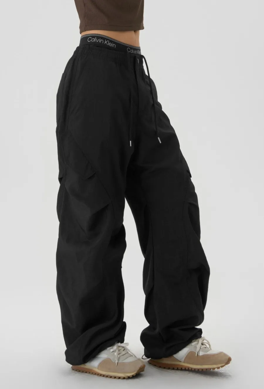 Outlet Pleated Parachute Pants Pants