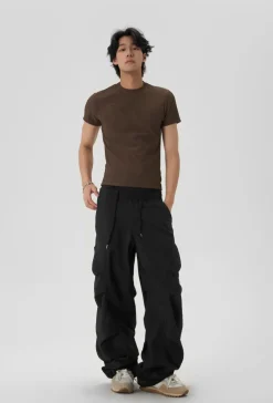 Outlet Pleated Parachute Pants Pants