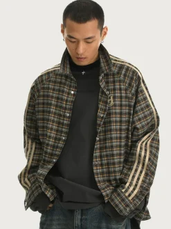 Hot Retro Striped Flannel Shirts