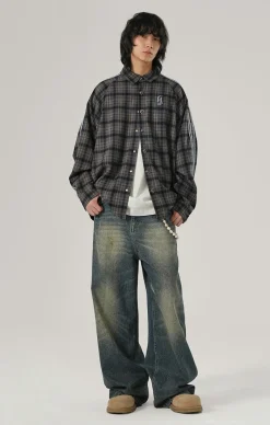 Hot Retro Striped Flannel Shirts