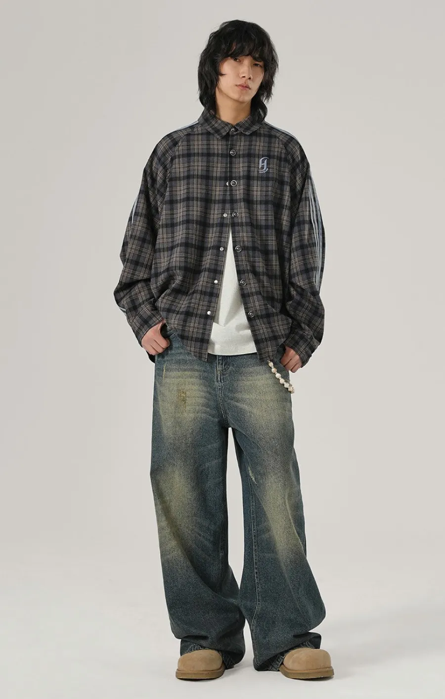 Hot Retro Striped Flannel Shirts