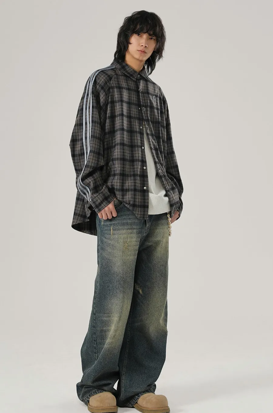 Hot Retro Striped Flannel Shirts