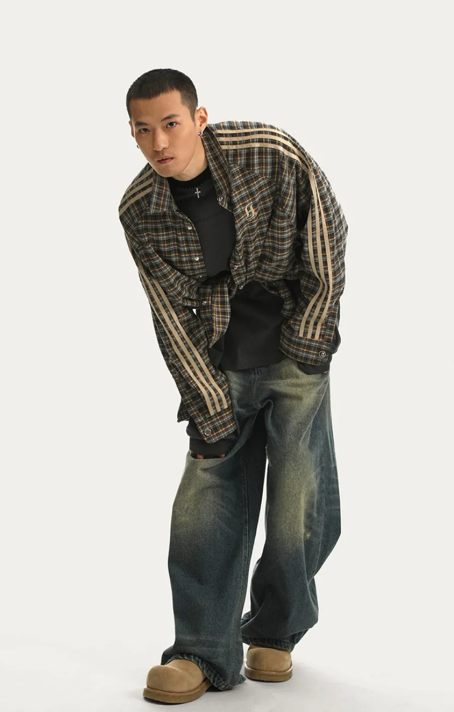 Hot Retro Striped Flannel Shirts