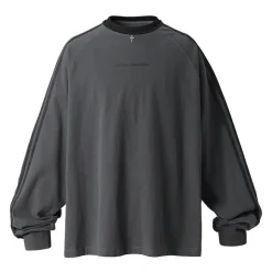 Clearance Silver Beaded Cross Long Sleeve Shirts