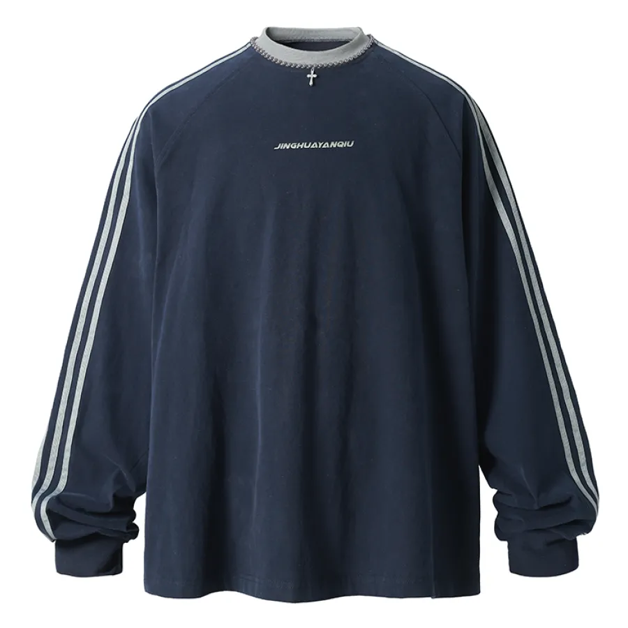 Clearance Silver Beaded Cross Long Sleeve Shirts