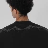 Clearance Washed Torn Collar Long Sleeve Shirts