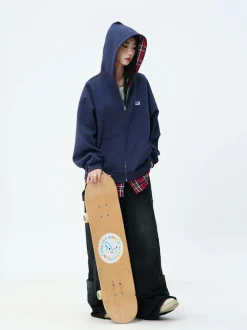 Online Layered Plaid Lined Zip Jacket Jackets | Hoodies