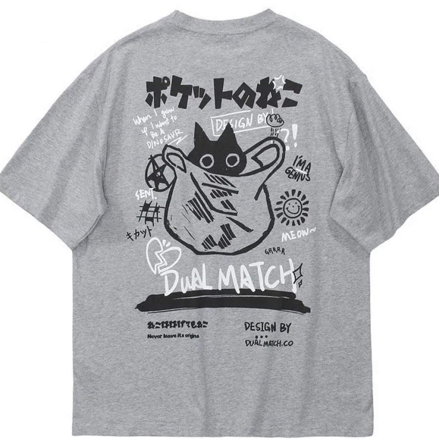 Online Kanji Cat Tee T-Shirts