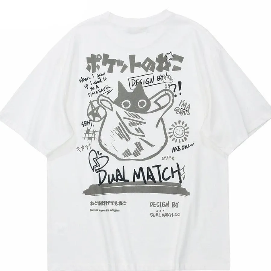 Online Kanji Cat Tee T-Shirts