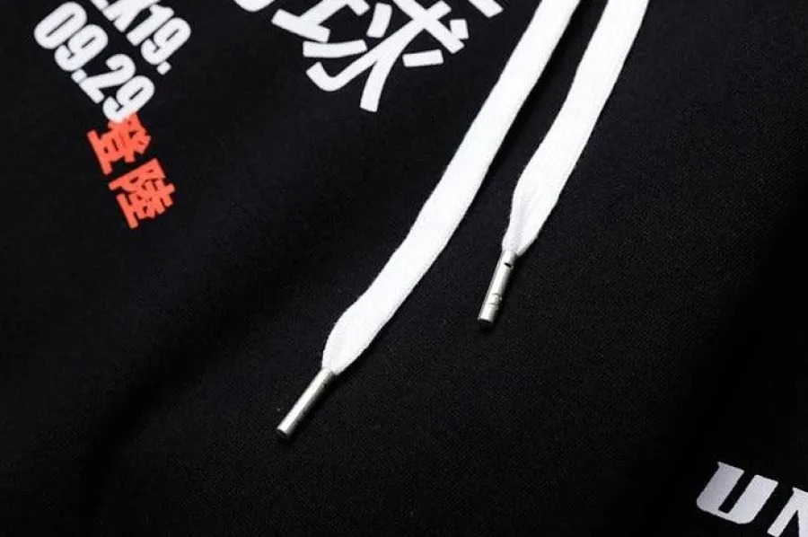 Discount Kanji Graffiti Hoodie Hoodies
