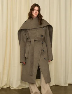 Sale Avant-Garde Modular Wool Overcoat Jackets