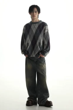 Discount Argyle Sweater Sweaters