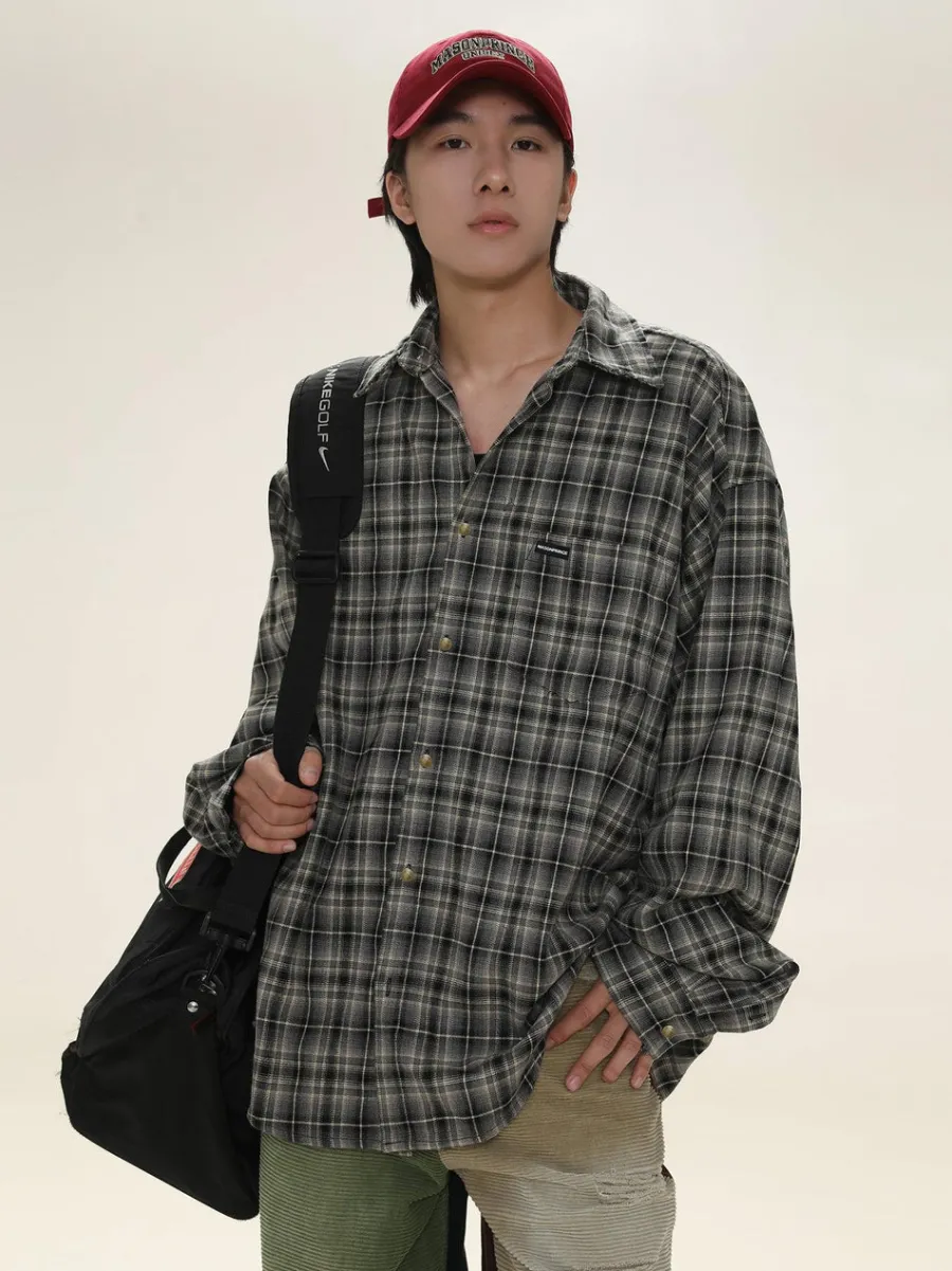 Online Boxy Plaid Carpenter Shirt Shirts