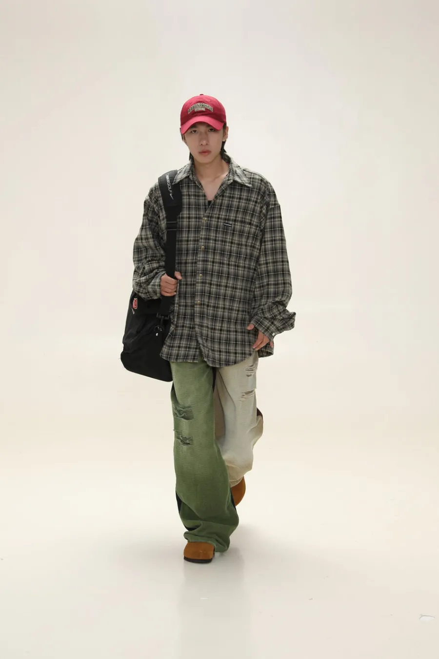 Online Boxy Plaid Carpenter Shirt Shirts