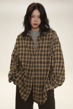 Online Boxy Plaid Carpenter Shirt Shirts