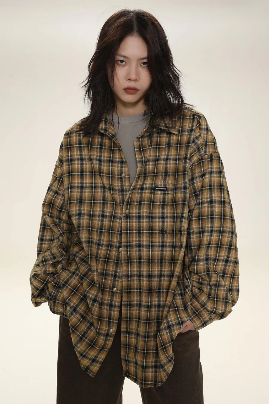 Online Boxy Plaid Carpenter Shirt Shirts