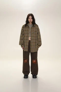 Online Boxy Plaid Carpenter Shirt Shirts
