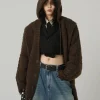 Clearance Edith Knit Hooded Cardigan Sweaters