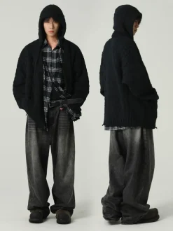 Clearance Edith Knit Hooded Cardigan Sweaters