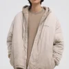 Sale Hood Padded Zip Up Jacket Jackets
