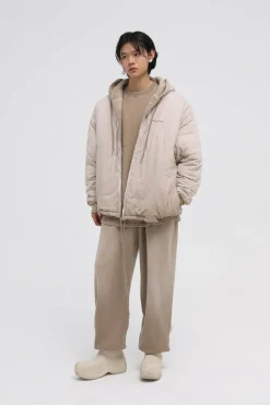 Sale Hood Padded Zip Up Jacket Jackets