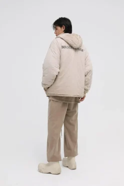 Sale Hood Padded Zip Up Jacket Jackets