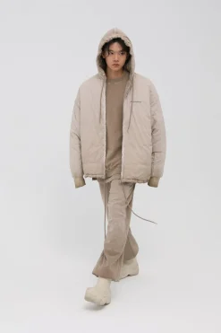 Sale Hood Padded Zip Up Jacket Jackets