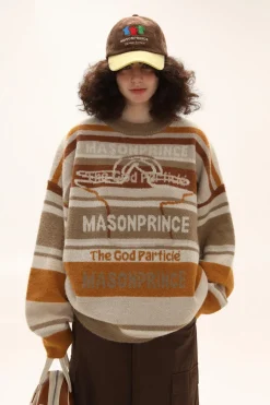 Discount Multi Color Alpaca Knit Sweater Sweaters