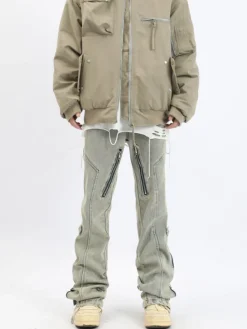 Fashion Split Cut Zipper Pants Pants | Jeans