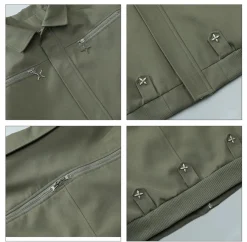 Outlet Star Zipped Work Jacket Jackets